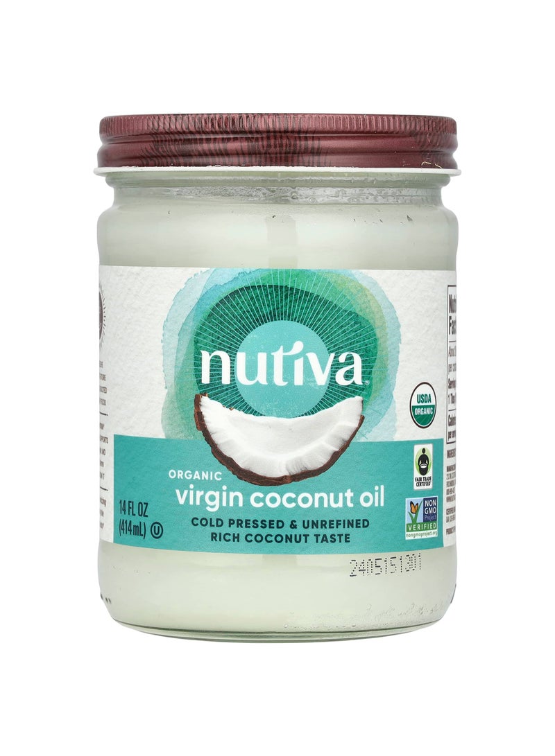Organic Virgin Coconut Oil, 14 fl oz (414 ml)